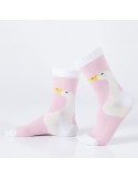 Pink men\'s socks with a duck SM34 - Online store - Boutique